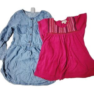 Lot of 2 carter's Jessica simpson toddler girls Dress And top
